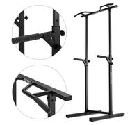Paire de Chandelles Réglables ZIPRO PULLUP- Rack Musculation Squat & Banc - Hauteur 105-169 cm - Charge Max 350kg - Acier