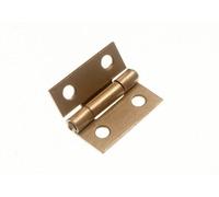 Paire de charnières de porte EB en acier plaqué laiton 25 mm