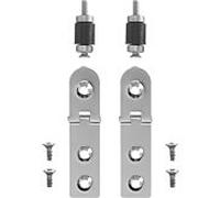 Paire de charnières Duravit pour couvercle d'urinoir Fizz 0061231000 sans mécanisme de fermeture amortie, chromé