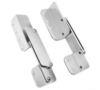 Paire de charnières pliables en alliage d'aluminium pour siège de bateau avec anti-pincement et caractéristiques lisses pour une utilisation sur yacht et ponton