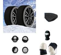 Paire DE Chaussettes À Neige pour PNEUS 225/55 R19 Cercle 19 Mesure XL Homologue Dispositif DE SÉCURITÉ ROUTIÈRE pour Automobiles, SUV, 4X4, Vans, Camper ANTIGLISSEMENT sur Glace, Neige