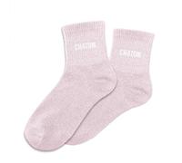 STC Paire de chaussettes à paillettes chaton rose pastel