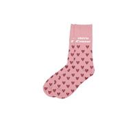 Paire de chaussettes chérie d'amour pailletées roses
