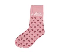Paire De Chaussettes Chérie D'amour Pailletées Roses
