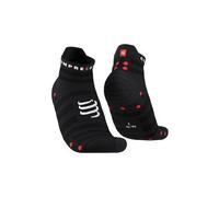Chaussettes Compressport Pro Racing v4.0 Ultralight Run Low noir rouge - T1