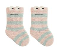 Paire de chaussettes d'hiver épaisses et chauffantes pour enfants - Hauteur du milieu du mollet - Confortables - Antidérapantes - Chaudes pour l'école - Pour activités de plein air - Épaisses et