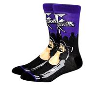 Paire de chaussettes fantaisie de lutte - Motif Superstars de la lutte - Mélange de coton multicolore pour homme et femme Taille 38-45, Undertaker, Taille unique
