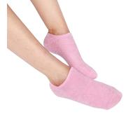 Paire de Chaussettes Hydratantes Réutilisables Rose, Gel aux Huiles de Jojoba et d’Olive, Vitamine E et Lavande - Contre les Pieds Secs et Craquelés, Redonne Douceur et Souplesse aux Pieds, Sun & Sia