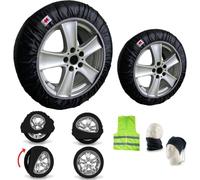 Paire de chaussettes neige et glace pour pneus 235/35R19, taille L, homologuées et approuvées EN16662-1:2020 et ONORM V5121:2021 pour routes à fond glacé ou neige fraîche
