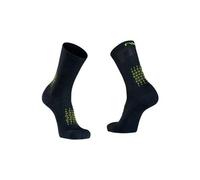 Paire de chaussettes northwave fast winter noir jaune fluo