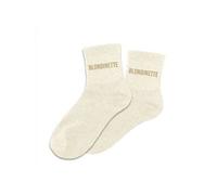 Paire de chaussettes paillettes blondinette beige