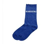 PAIRE DE CHAUSSETTES PAILLETTES IRRESISTIBLE FEMME 39 Bleu, Turquoise, Ciel, Marine 39