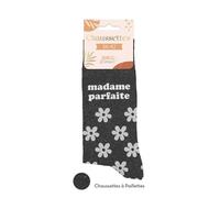 PAIRE DE CHAUSSETTES PAILLETTES MME PARFAITE FEMME 39 Noir 39