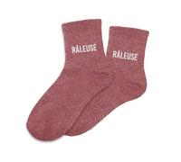 STC Chaussettes Râleuse paillettes Femme Taille 39 Rose/Fuchsia