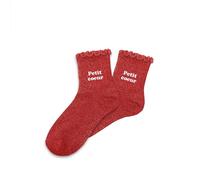 Paire De Chaussettes Petit Coeur Pour Fillette Paillettes