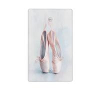 Paire de chaussures de ballet à bascule simple pour interrupteur mural décoratif 1 gang pour cuisine, salle de bain, taille 11,4 x 7 cm