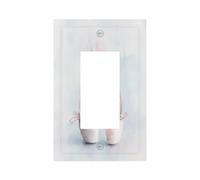 Paire de chaussures de ballet aquarelles pour interrupteur mural à bascule simple 1 gang décorateur de prise de courant pour la maison, la cuisine, la salle de bain