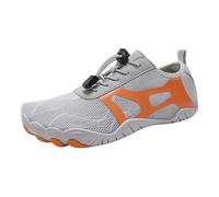 Paire de chaussures de sport en plein air pataugeoire chaussures de plage antidérapantes chaussures de plongée natation équitation fitness grande taille chaussures à cinq doigts, Orange, 45 EU