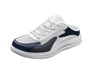 Paire de chaussures en maille One Foot Lazy No Heel Demi-pantoufles décontractées Chaussures de sport, gris, 45 EU Large