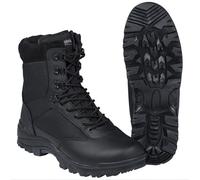 Paire De Chaussures Montantes / Boots Swat En Cuir Noir Miltec - 12827000-48