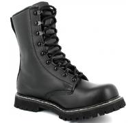 Paire De Chaussures Montantes / Rangers Bw Para En Cuir Noir Avec Bout Coque Acier Miltec - 12811000-39