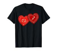 Paire de Chemises astrologiques Cancer Sagittaire Saint-Valentin T-Shirt