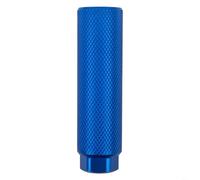 Paire de chevilles de vélo en alliage d'aluminium pour cascade, repose-pieds cylindriques moletés antidérapants pour essieux avant et arrière, pour chevilles de 3/8" (bleu)