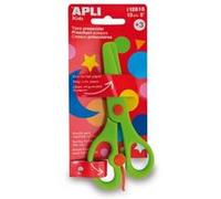 Paire de ciseaux pré-scolaire - Lame plastique - 13 cm Vert G