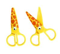 MÉGACRÉA Paire de Ciseaux sans Lame pour Enfant Girafe