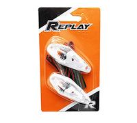 PAIRE DE CLIGNOTANT SCOOTER GOUTTE D'EAU WING BLANC AVEC AMPOULE ORANGE MOTO MOBYLETTE TUNNING COMPETITION ECLAIRAGE LATERAL AVANT DROIT GAUCHE CABOCHON PLASTIQUE AUTOCOLLANT