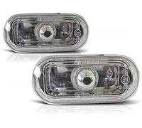 Paire de clignotants latéraux compatibles avec Ford Fiesta Mk6 2002 2003 2004 2005 GV-375 Chromé