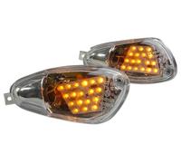 Paire de Clignotants LED Yamaha Aerox MBK Transparent Avant Omologao 1997-2012