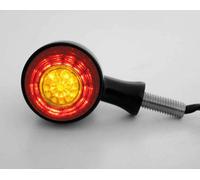 Paire de Clignotants moto custom Led Round All In One