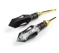 Paire De Clignotants Universels LED Séquentiels STR8 SAKADO Noir Homologués