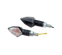 Paire De Clignotants Universels STR8 RUBIS Noir Transparent Homologués