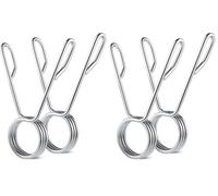 Paire de clips à ressort 50 mm colliers de serrage à ressort pour haltères arrêter poids disques fermoirs guidon (Lot de 2)