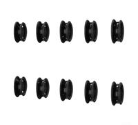 Paire de clips magnétiques en ABS pour rideaux - 4,1 cm - Noir | Pas de perçage nécessaire, forte adhérence magnétique, s'adapte aux rideaux occultants, finition noire