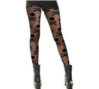 paire de collants résilles jolly roger femme - générique 17898 Noir G