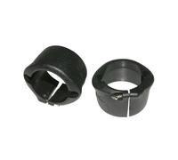Paire de colliers à visser pour finition guidoline route cintre Bikeribbon Noir