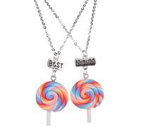 Paire de colliers d'amitié Best Friends avec pendentifs, Plastique,