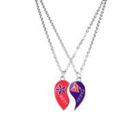 Paire de colliers d'amitié Best Friends avec pendentifs, Plastique,