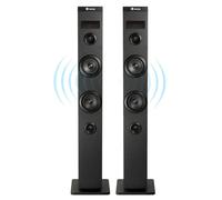 Paire Enceinte colonne HIFI Home Cinéma Bluetooth 2x50W NGS SKYCHARM avec Télécommande, Entrée Optique, USB, Radio FM et AUX in G