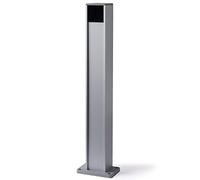 Paire de colonnes en aluminium avec boîtier protégé pour une photocellule Nice taille M hauteur 500 mm code : PPH3