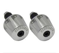 Paire de contrepoids Accossato argent pour guidon avec trou intérieur Ø de 12 mm à 20 mm pour Yamaha Tdm 850 de 1991 à 2001 (CC 850)