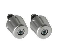 Paire de contrepoids Accossato argent pour haltères avec trou intérieur Ø de 12 mm à 20 mm pour Mv Agusta Brutale 750 de 2003 à 2005 (CC 750)