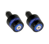 Paire de contrepoids Accossato avec insert coloré bleu pour guidon avec trou intérieur Ø de 12 mm à 20 mm pour Aprilia Mana Gt de 2009 à 2016 (CC 850)