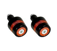 Paire de contrepoids Accossato avec insert coloré orange pour guidon avec trou intérieur Ø de 12 mm à 20 mm pour Yamaha Xjr 1300 de 2009 à 2016 (CC 1300)