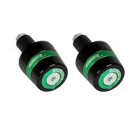 Paire de contrepoids Accossato avec insert coloré vert pour guidon avec trou intérieur Ø de 12 mm à 20 mm pour Aprilia Caponord de 2013 à 2016 (CC 1200)