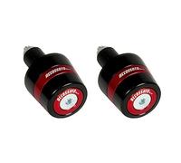 Paire de contrepoids Accossato avec insert de couleur rouge pour guidon avec trou intérieur Ø de 12 mm à 20 mm pour Suzuki Gsr 750 de 2011 à 2017 (CC 750)