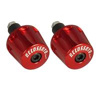 Paire de contrepoids Accossato rouges pour haltères avec trou intérieur Ø de 12 mm à 20 mm pour Mv Agusta Brutale 989 R de 2008 à 2008 (CC 989)